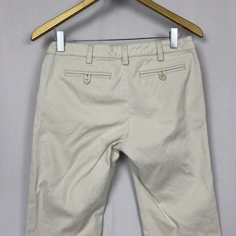 Armani Jeans Womens 28 Beige Mid Rise Ankle Straight Stretch 30x27 Neutral AJ - Picture 5 of 16